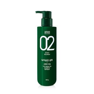 아모스 녹차실감 샴푸 지성(산뜻한타입) 500g