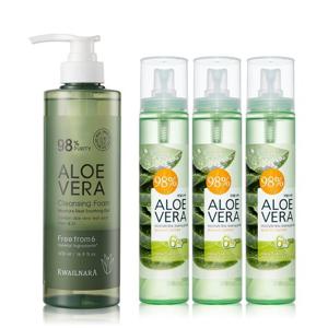 알로에 미스트 125ml 3개+클렌징폼 500ml