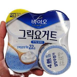 매일 무가당 플레인 그릭 요거트 80g x 4개입 x 1개 e28306