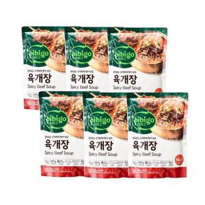 비비고 육개장 500g x6개 즉석국