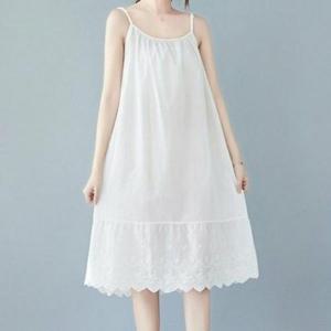 [애슬릿][애슬릿]민소매 레이어드 원피스 여성 나시 면 레이스 블랙