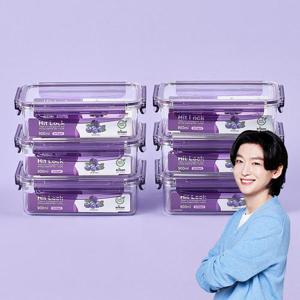 에코센스 히트락 올트라이탄 밀폐용기 직사각 900ml, 6개