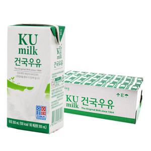 [건국유업] 건국멸균우유 1박스(200ml x 24팩)