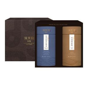 [녹차원] 녹차2종선물세트(작설중작증제차 50g+작설덖음차 40g)+선물쇼핑백1