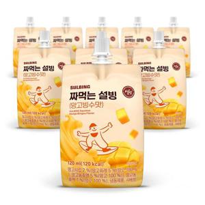 설빙 아이스크림 짜먹는 슬러시 망고맛 120ml  9개