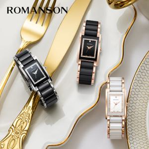 [로만손]루미에르스퀘어 세라믹 스톤크라운 DIA