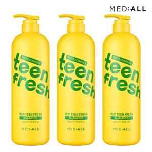 메디올 틴 프레시 알시피 청소년 지성두피케어 샴푸 1000ml 3개
