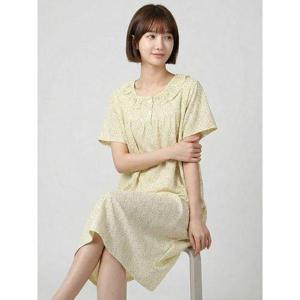 [바풀]TB ENNE 1812-39 여성 반팔 잠옷 원피스 봄 여름 가벼운 쿨 실내복 드레스