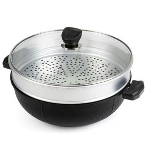 퀸센스 올비아 인덕션 2단 찜기 멀티웍 36cm