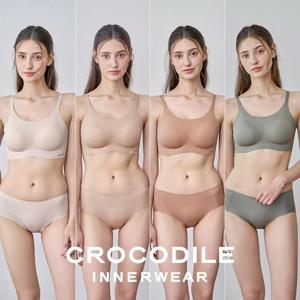 [크로커다일] 소프트 나일론모달 패드일체형 스트랩 브라+팬티 8종세트 CDW5O17181920_T