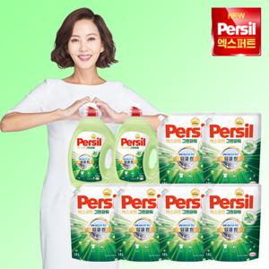 퍼실 엑스퍼트 그린파워 맥스 2.5L 2통 + 1.8L 6팩 (일반/드럼 겸용)