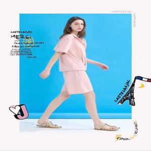 [까스텔바작]여성 여름 반팔 점퍼 BGFMJP804PI_DG