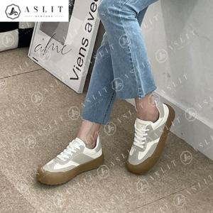[애슬릿] 발 볼 넓은 편한 여성 패션 단화 운동화