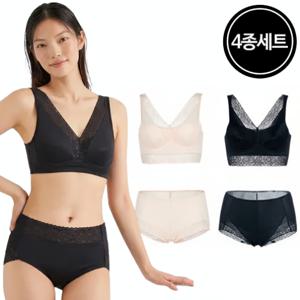 ★4종 세트★[퀸즈맥시] 부유? 쏙 레이스 브라렛 + 보정팬티 2종 세트 모음집(총 4종)