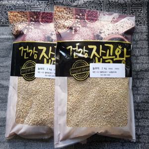 국산 늘보리쌀 4kg(2kg 2개) 겉보리쌀 섬유질이 많은 보리쌀 26년산