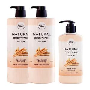 [해피바스]해피바스 정말 순한 바디워시 900g x2 + 순한 바디로션 400ml