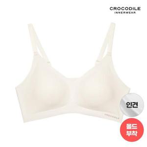 [크로커다일 이너웨어]라이크라 인견쉘론 스트랩 심리스브라 1종 CDWBR4N10A