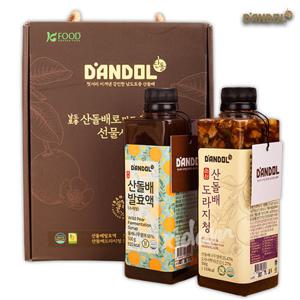 [이반촌] 산돌배 2종 선물세트 (산돌배발효액&도라지청)
