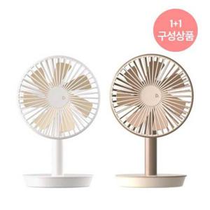 [1＋1] 듀플렉스 무선 탁상용 소형 선풍기 DP-DF700(W)＋(B)