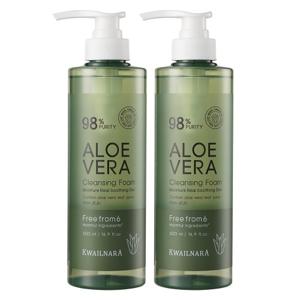 과일나라 알로에 대용량 폼클렌징 500ml 2개 알로에베라 클렌징폼