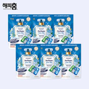 [유한양행] 해피홈 파워캡슐 올인원 소프트엑스 코튼블루 세탁세제 30입x6팩