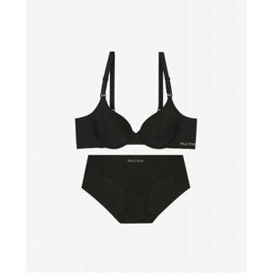 [휠라 언더웨어][휠라] 에센셜 프리미엄 프리컷 블랙 와이어 브라 세트 (FI4BAG3656FBLK_SKU)