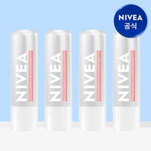 [니베아 공식] 니베아 립케어 히알루론 로제 5.2g 4개