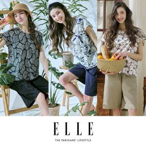 [엘르(ELLE)]26SS 여성 기능성 썸머 라운지 셋업 3세트(6종)