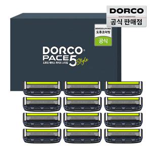 ★적립금사용가능★ 도루코 페이스5스타일 면도날 12입세트 /5중날