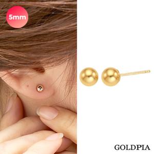 12시이전당일출고 [골드피아] 14K 골든볼 귀걸이_5mm