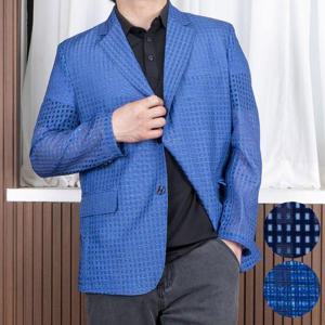 [중년의품격] 중년 남성 여름 쿨 에어 고급 인견 청풍결 콤비 자켓