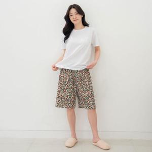 여성 여름 자카드 인견 5부 파자마 잠옷 홈웨어 빅사이즈 엄마옷 쿨링 냉감