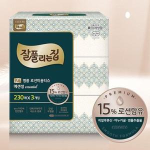 잘풀리는집 로션티슈 미용티슈 각티슈 230매 3입 WFGJIJU