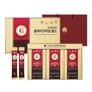 진세노사이드 15mg 풍년보감 6년근 고려홍삼정 올데이굿타임 골드 홍삼스틱 30포 선물세트/쇼핑백포함