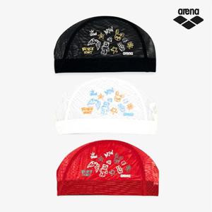[아레나]아레나 드로잉 매쉬 수영모 남자 여자 수모