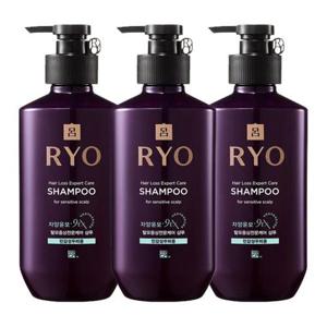[뷰티 (기타)]려 자양 9EX 탈모전문케어 민감성 샴푸 400ml x3