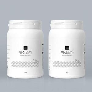 가성비가브랜드다 워싱소다 1kg(용기) x 2개 / 탄산소다 세탁세제 세정제