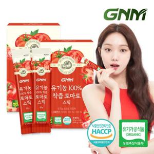 GNM 유기농 100% NFC 착즙 토마토 스틱 2박스(총 28포) / 토마토즙 주스