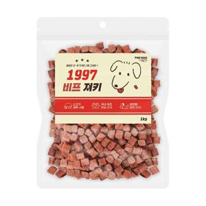 더독 강아지간식 대용량 1997 비프 져키 1kg