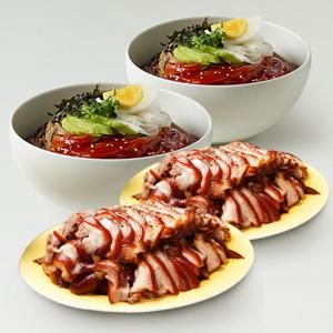 잡내없는 한돈 순살족발 2팩+비빔막국수 2팩 / 동해막국수 강릉맛집세트