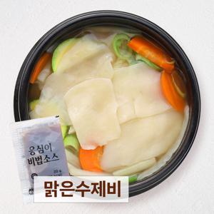 강원도 감자수제비 7인분 세트(생반죽 1.05kg+맑은소스 7봉)
