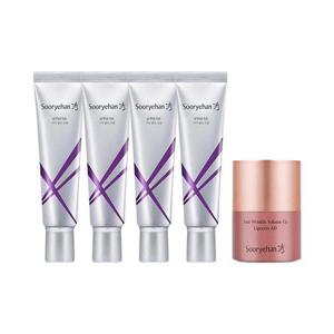 수려한 글루타치온 기미 잡티 크림 60ml x4 + 볼륨업 립세린 AD 15ml