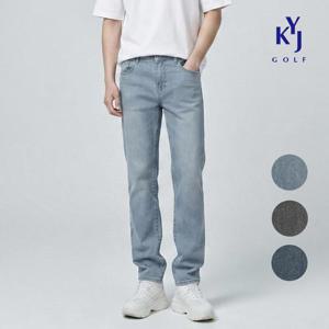 [김영주골프]김영주골프 여름 레오셀 쿨 스판 시원 청바지 남성 데님팬츠 KQMMJN23