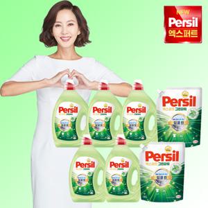 퍼실 엑스퍼트 그린파워 맥스 2.5L 5통 + 1.8L 2팩 (일반/드럼 겸용)