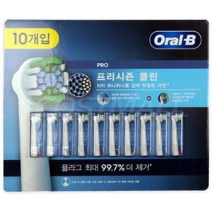 [오랄비] 프리시즌클린 리필모 10개 전동칫솔 교체용 코스트코