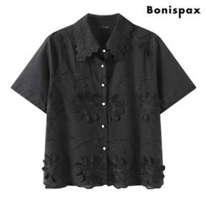 모던 플라워 반팔 셔츠 (XQ2BA012L0)