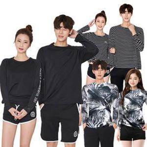 [상의]국내생산 빅사이즈 래쉬가드 M-3XL까지 여성래쉬가드 남성래쉬가드 레쉬가드 수영복 비치웨어
