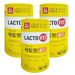 종근당건강 락토핏 골드5X 생유산균 2g x 50포 3개
