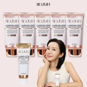 [TV상품][전인화패키지] 비오진 멜라리셋 톤업 선크림 50ml*5개+리프팅 크림...