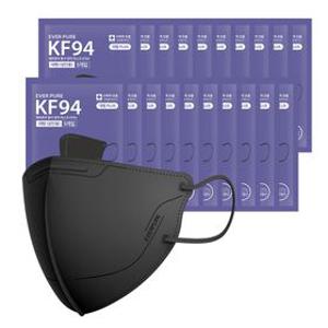 에버퓨어 새부리형 마스크(KF94)(블랙/특대형) 100입